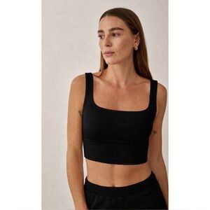 REFORMATION | Ivy Active Eco Stretch Tank in Black, Size Small